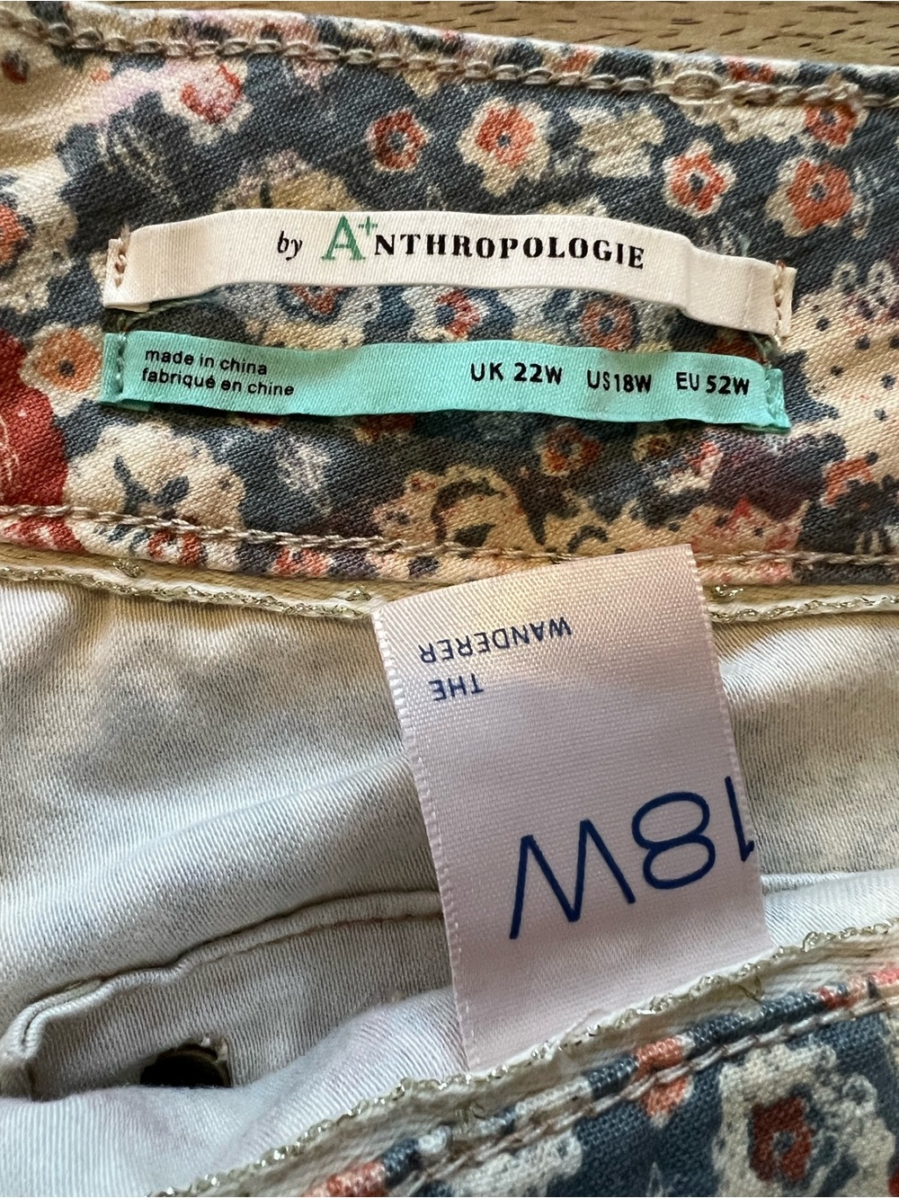 Anthropologie Pilcro Multi-Color Patchwork Fringe-Hem Jean Shorts - Picture 5 of 12